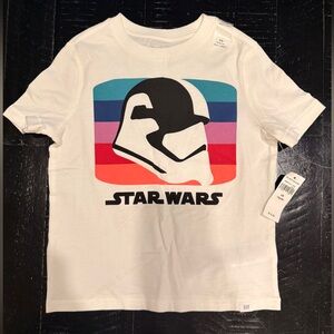 Star Wars Gap Kids White Graphic T-Shirt